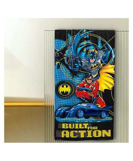 Sassoon Bath Towel Batman Print - Black