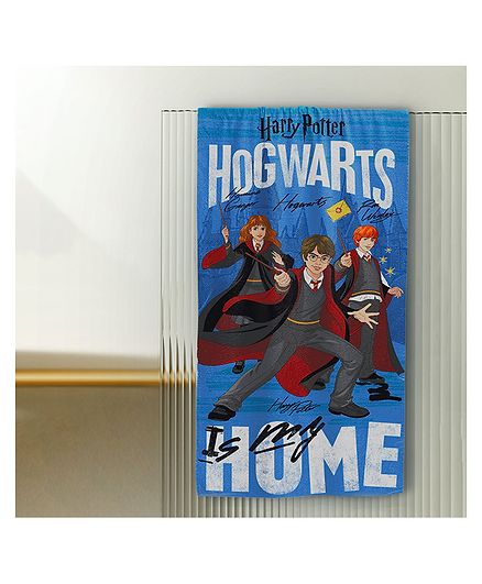 Sassoon Bath Towel Harry Potter Print - Black
