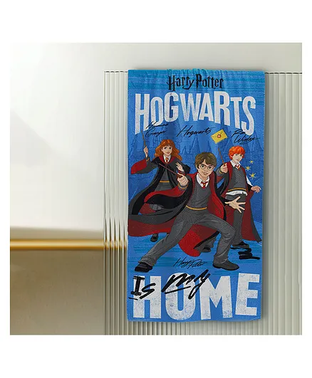Sassoon Bath Towel Harry Potter Print - Black