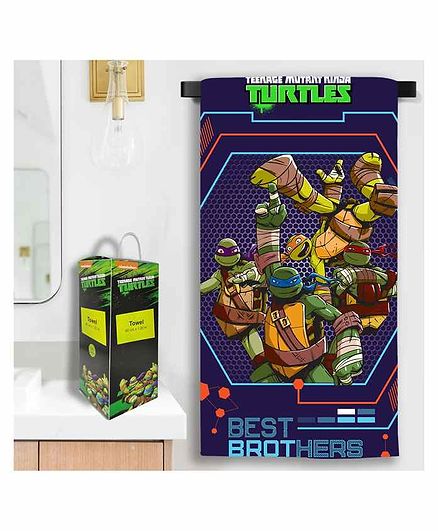 Sassoon Ninja Turtles Bath Towel with Gift Box - Multicolor