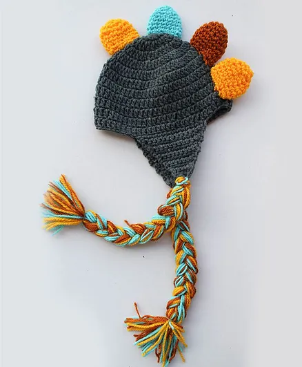 Woonie Dinosaur Theme Cap - Grey