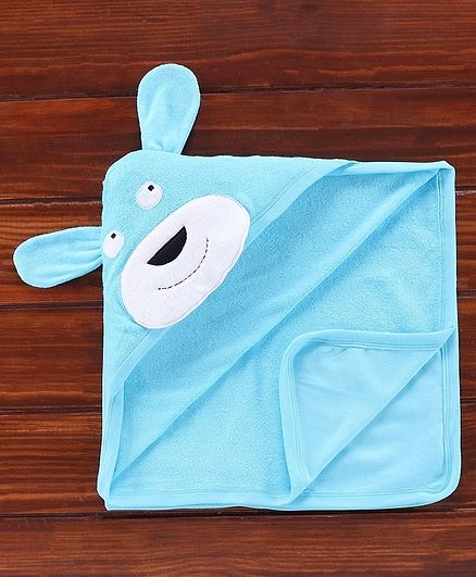 Ben Benny 3D Hooded Towel Animal Design - Blue