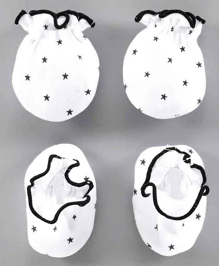 Ben Benny Mittens & Booties - Blue White