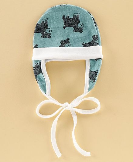 Ben Benny Winter Cap Puppy Print Blue - Diameter 10.5 cm