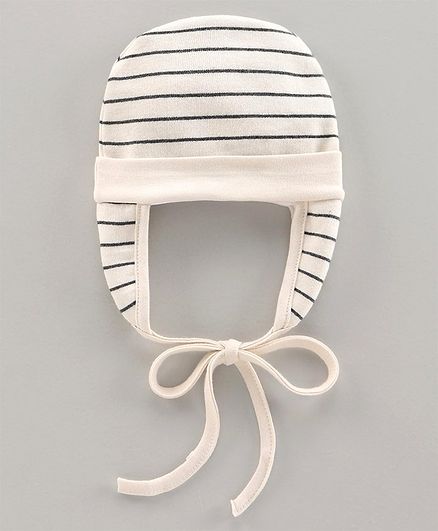 Ben Benny Winter Cap Striped White - Diameter 11 cm