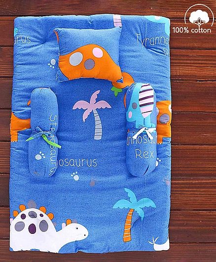Babyhug Gadda Set Dino Kingdom Print - Blue