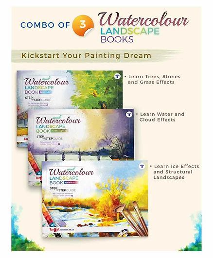 Target Publications Landscape Watercolour Painting Books Set of 3 - English