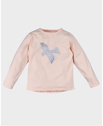 Nino Bambino 100% Organic Cotton Full Sleeves T-Shirt - Peach