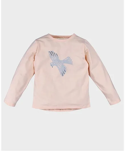 Nino Bambino 100% Organic Cotton Full Sleeves T-Shirt - Peach