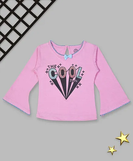 Tambourine Cool Print Full Sleeves Tee - Pink
