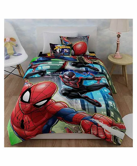 Sassoon Single Blanket Marvel Spider Man Print - Red Blue