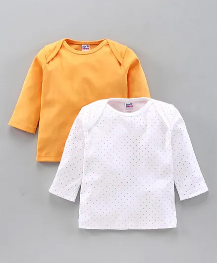 Ben Benny Full Sleeves Vests Pack of 2 - Orange White