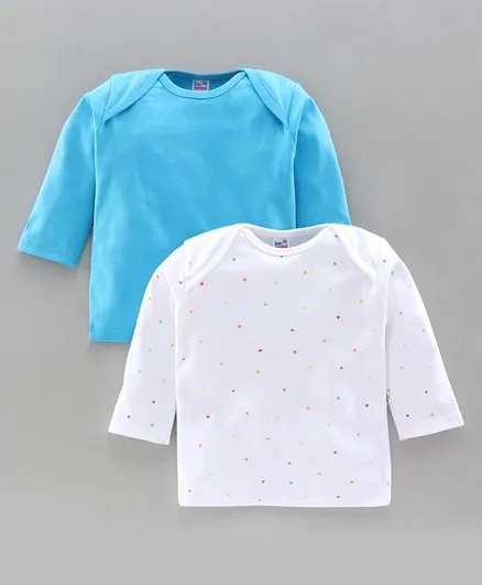 Ben Benny Full Sleeves Vests Star Print Pack of 2 -Blue White