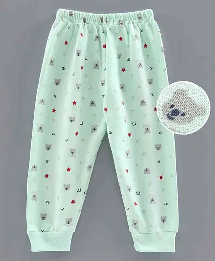 Simply Fleece Lounge Pant Animal Print - Light Green