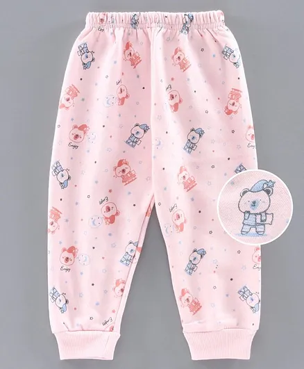 Simply Fleece Lounge Pant Animal Print - Peach
