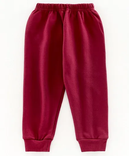 Simply Solid Fleece Lounge Pant - Maroon