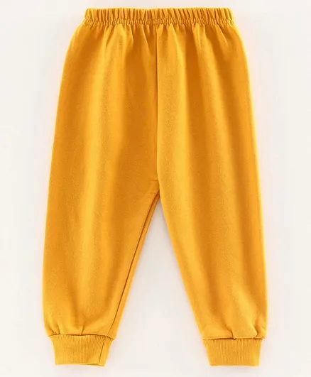 Simply Fleece and Woolen Solid Color Lounge Pant - Yellow