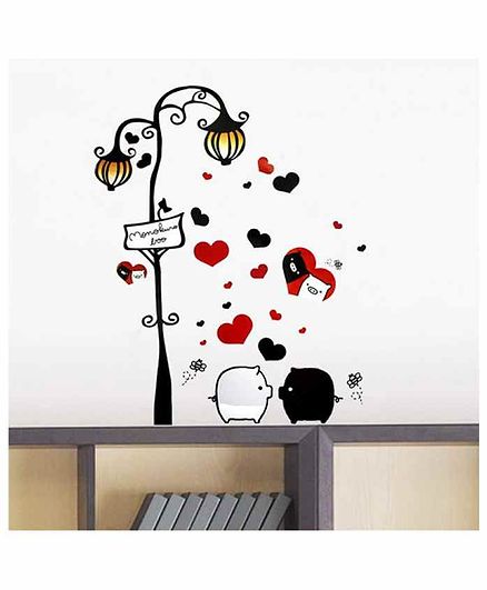 Syga Street Light Wall Sticker - Multicolour