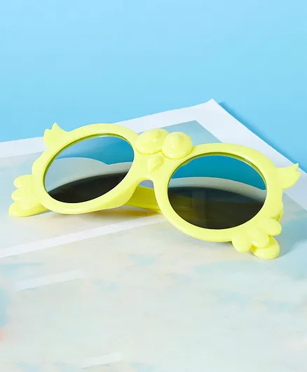 Babyhug Kids Sunglasses Owl Shape - Yellow