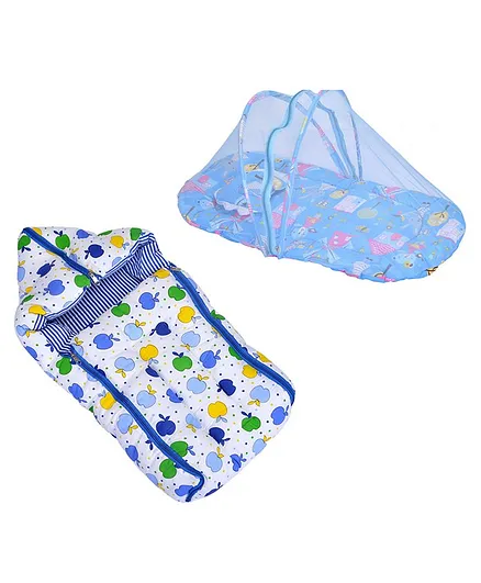 JIN Baby Bedding Set with Pillow And Sleeping Bag - Blue