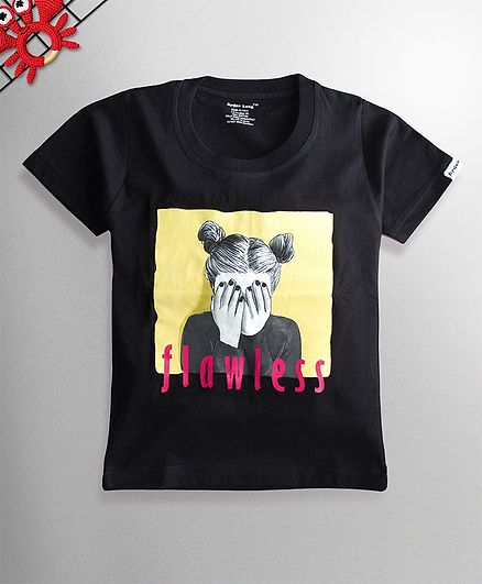 Ardan Lucy Half Sleeves Always Flawless Tee - Black