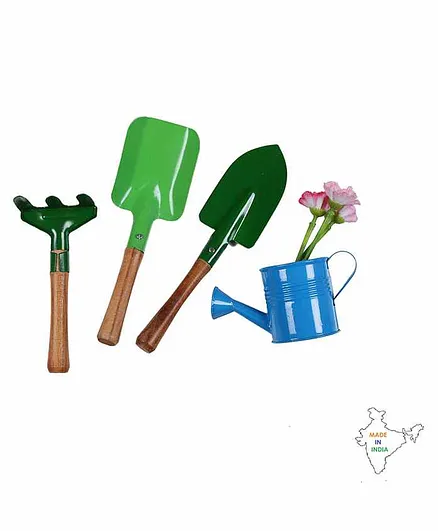 Toyroom Gardening Tool Set Green - Pack of 4