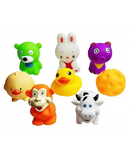 Enorme Squeezable Bath Toys Multicolour - Pack of 8