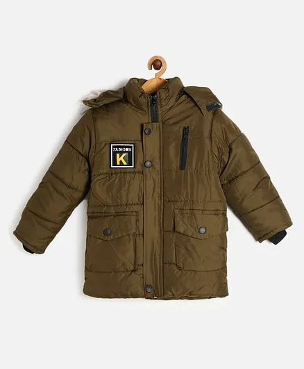 PASSION PETALS Hooded Jacket - Brown