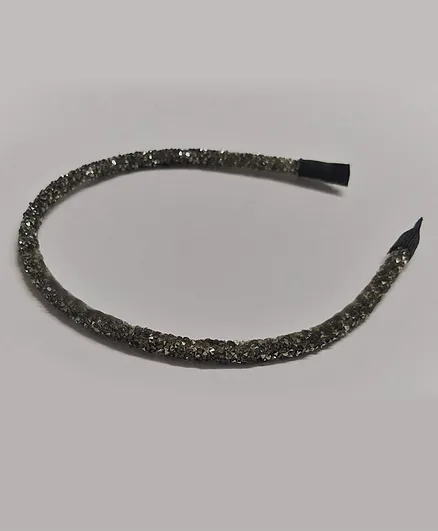 Kid-O-World Rhinestone Hair Band - Grey