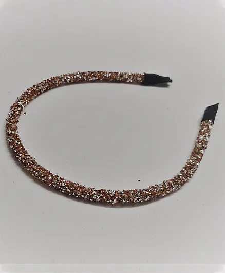 Kid-O-World Rhinestone Hair Band - Bronze