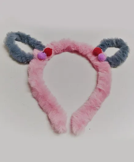 Kid-O-World Fur Ear Design Hair Band - Pink