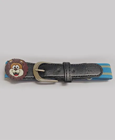 Kid-O-World Animal Patch Detailing Stretchable Belt - Light Blue