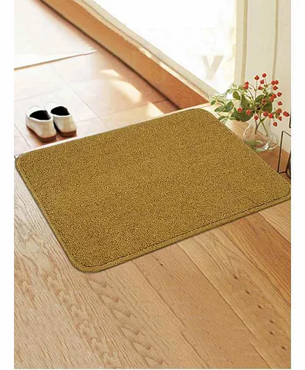 Saral Home Anti Slip Polypropylene Door Mat - Golden