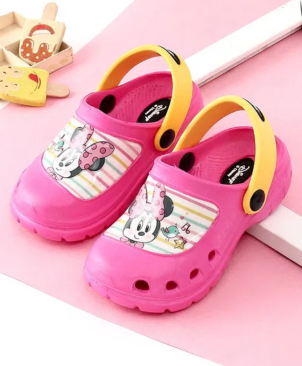 Cute Walk by Babyhug Clogs Minnie Mouse Print - Pink