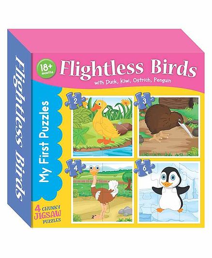 Art Factory Flightless Birds Jigsaw Puzzle Set of 4 - 15 Pieces