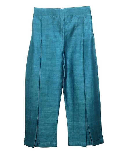 Mish Organic Full Length Solid Colour Pants - Blue