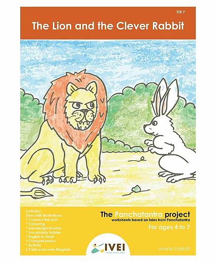 IVEI The Lion and the Clever Rabbit Acticity Book with Magnets - English