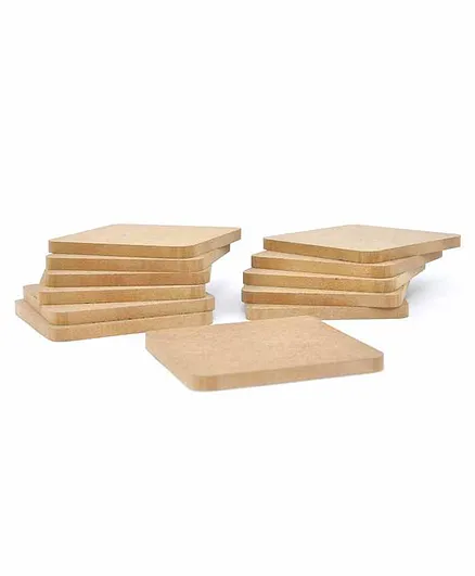 IVEI DIY Coasters Set of 12 Coasters - Cream