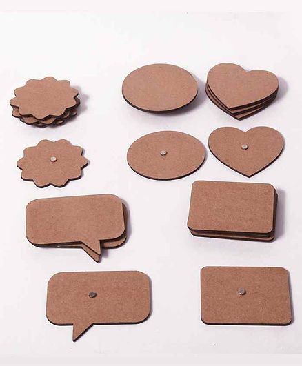 IVEI DIY Shape Magnets Set of 20 - Brown