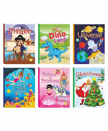 Art Factory Magical Colouring Book with Stickers Pack of 6 - English