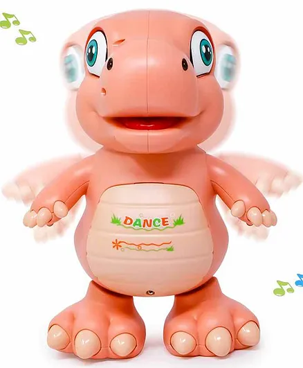 Fiddlerz Musical Dancing Dino Toy - Peach
