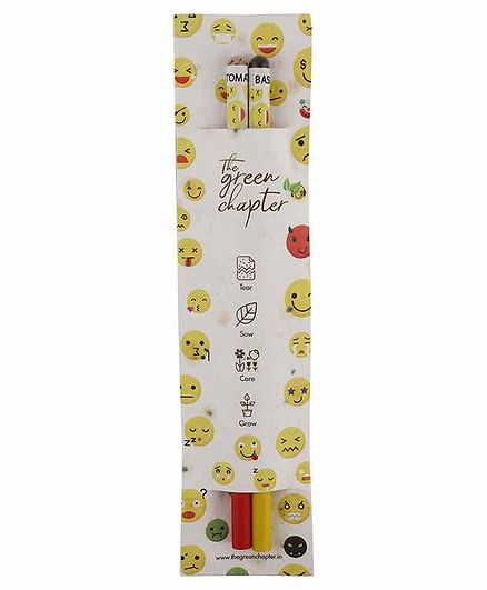 The Green Chapter Plantable Seed Pencils Yellow Pack of 20 - 2 Piece each