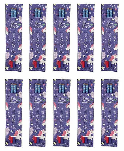 The Green Chapter Unicorn Plantable Seed Pencils Pack of 20 - Blue