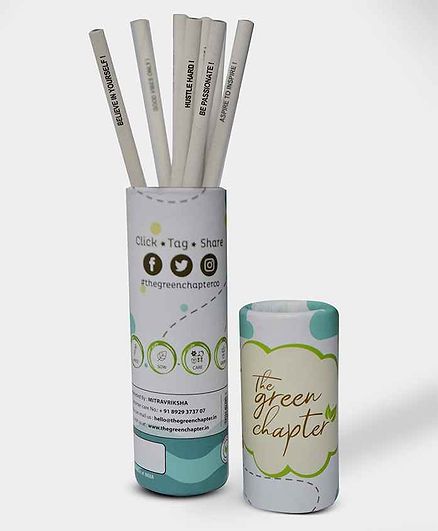 The Green Chapter Unicorn Plantable Seed Pencils Pack of 10 - White