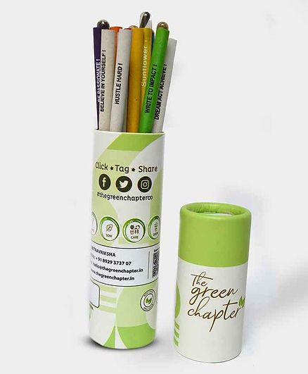The Green Chapter Plantable Seed Pencils - 10 Pieces
