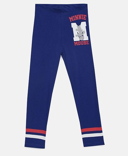 LOOCUST Full Length Disney Minnie Printed Leggings - Blue