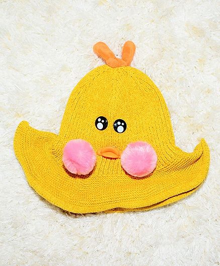 Tipy Tipy Tap Duck Rattle Hat - Yellow