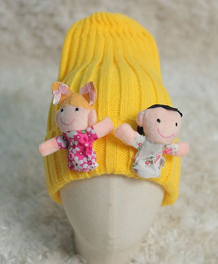Tipy Tipy Tap Brother Sister Applique Cap - Yellow