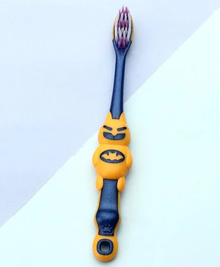 Superhero Shaped Ultra Soft Bristle Toothbrush - Yellow