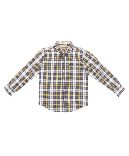 GINI & JONY Checked Full Sleeves Shirt - Yellow